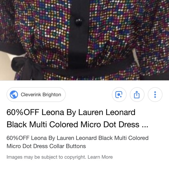 LEONA by Lauren Leonard~Multicolor Microdot Top~XS - Picture 8 of 8